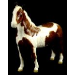 A Beswick skewbald brown and white Pinto pony, No. 1378.