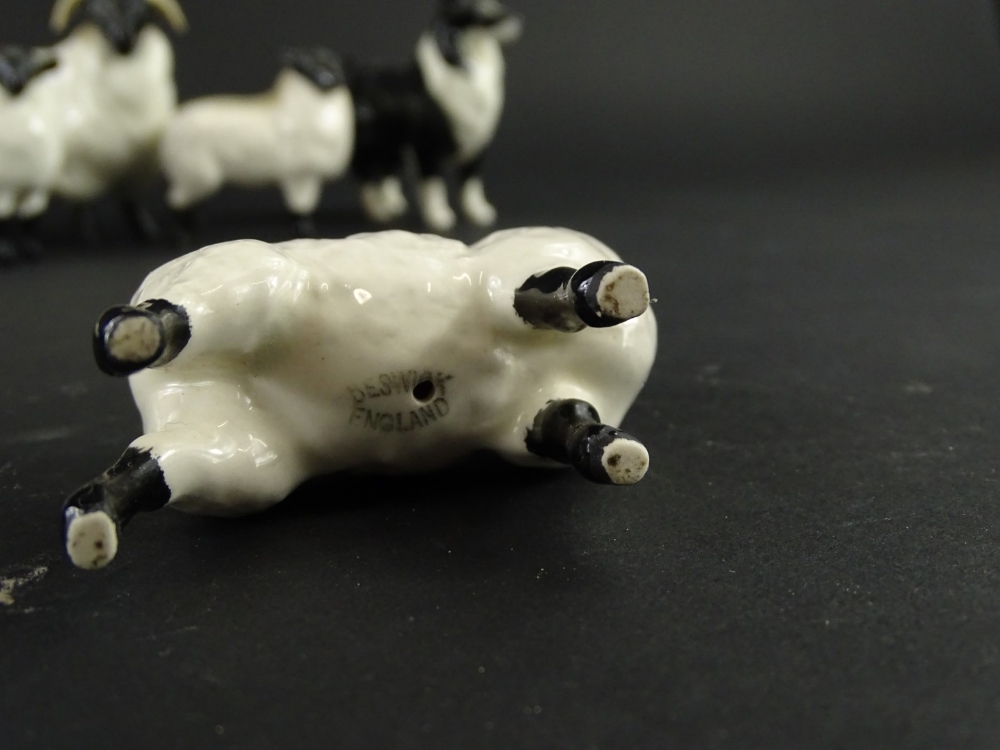 Two Beswick sheepdogs or collies and various Beswick sheep. - Image 2 of 2