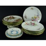 Various Victorian aesthetic items of porcelain, to include Royal Worcester, Mintons etc.