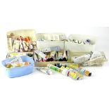 A large quantity of Windsor and Newton artists paints, etc. (AF)