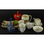 Miscellaneous items, to include a part Shelley tea service (AF), a Crown Devon Widecombe fair