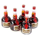 Five bottles of Grand Marnier.