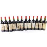 Twelve bottles of Chateau Laplagnotte-Belle Vue, St-Emilion Grand Cru 2000.