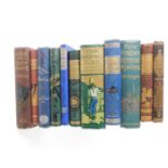 Children's books, with pictorial bindings, including authors J R Macduff, T B Reed, Captain F S