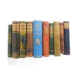 Children's books, with pictorial bindings, including authors G A Henty, W H G Kingston, L T Meade, F