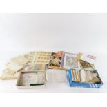 Philately Stamp definitive sets and sorted World stamps. (1 bag and 2 boxes)