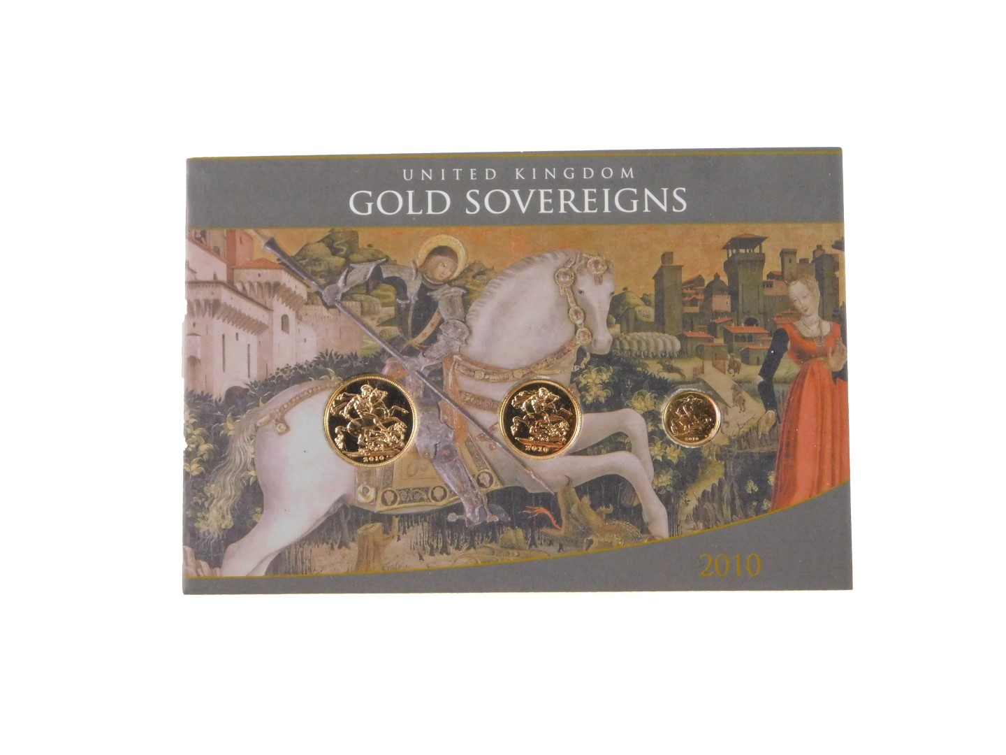 A Westminster Mint Executive gold sovereign set 2010, comprising sovereign, half sovereign, and - Image 2 of 5