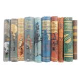 Children's books, with pictorial bindings, including authors Gordon Stables RN, Mrs Molesworth,