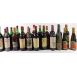 Mixed French and Spanish wines, to include Pomerol, Rioja, Bordeaux, and St-Emilion. (22)