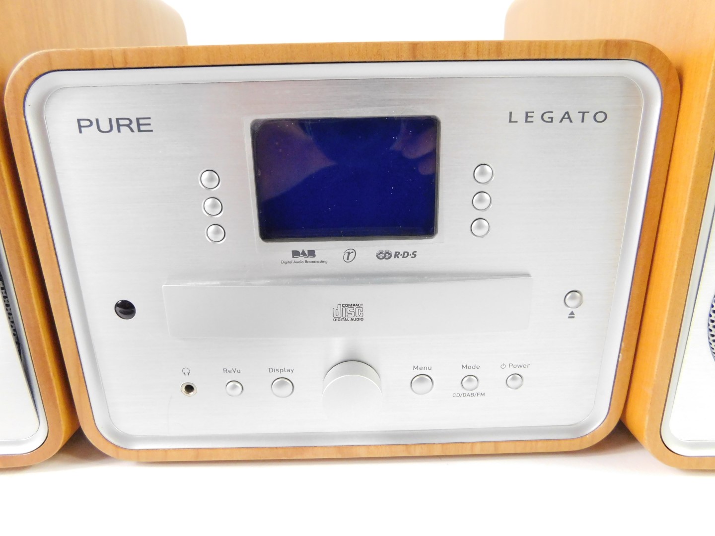 A Pure Evoke -1 Digital Radio, Pure Legato CD player, and a pair of pure speakers, with - Image 3 of 6