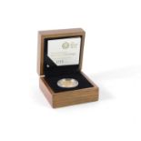 A gold proof sovereign 2008, Royal Mint boxed with certificate, 8.0g.