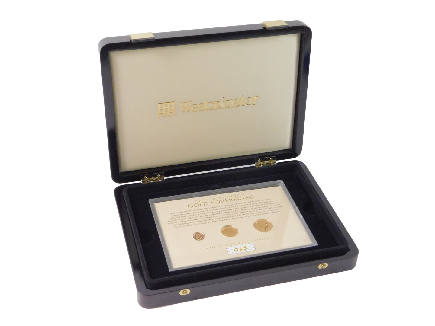 A Westminster Mint Executive gold sovereign set 2010, comprising sovereign, half sovereign, and - Image 3 of 5