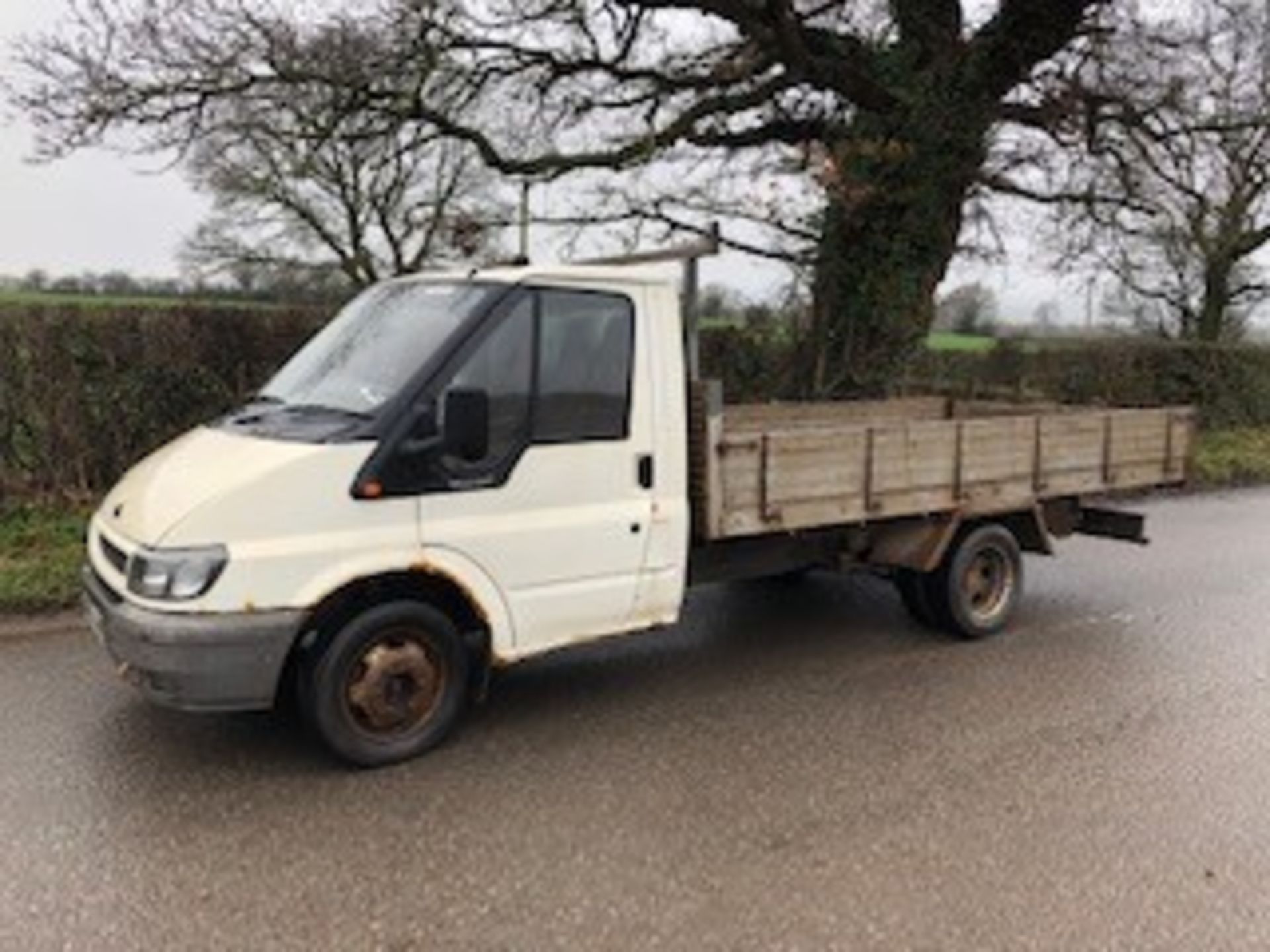 2000 FORD TRANSIT 14 DROP SIDE BODY