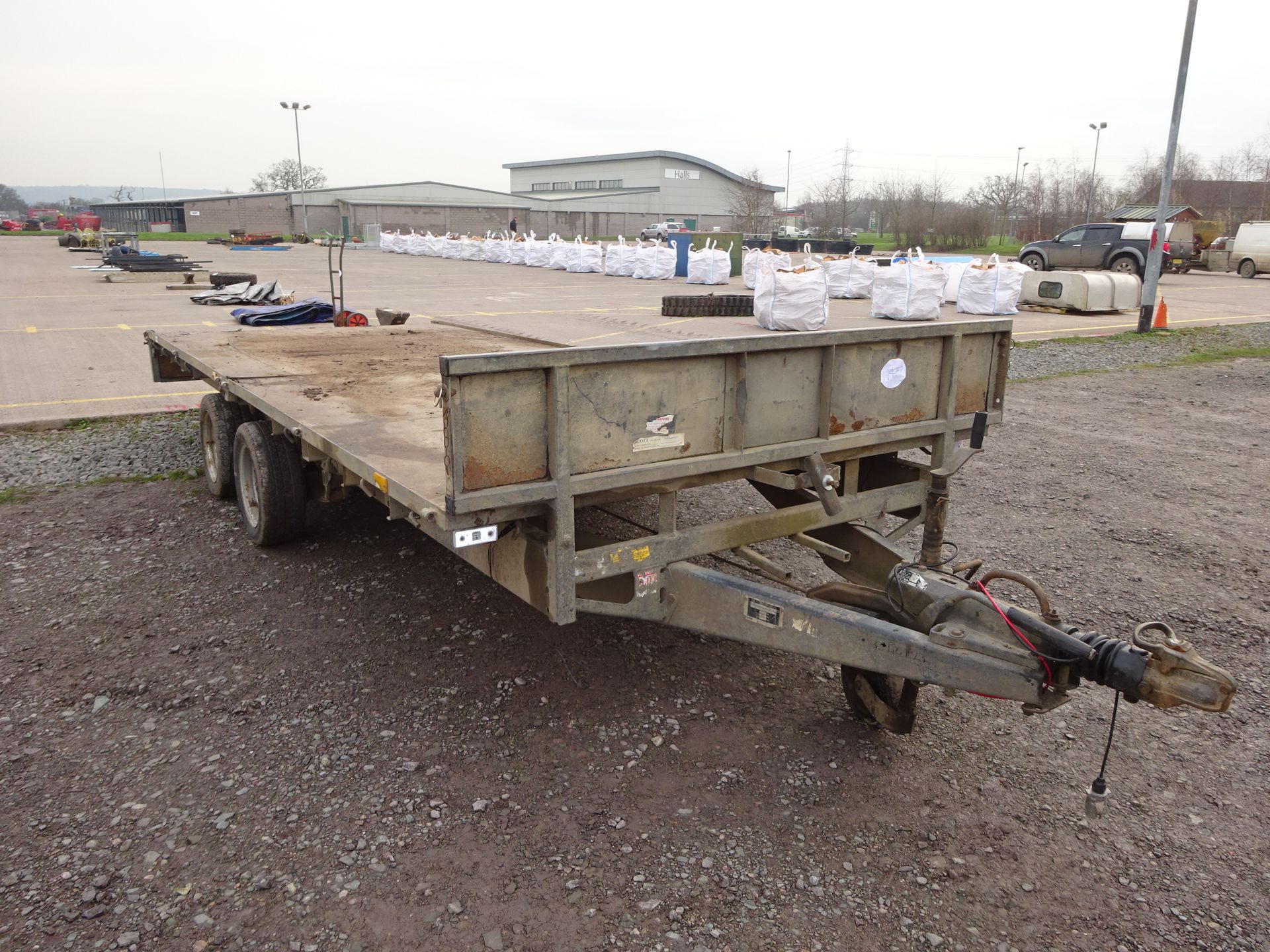 IFOR WILLIAMS LM 166 FLATBED TRAILER C/W SIDES