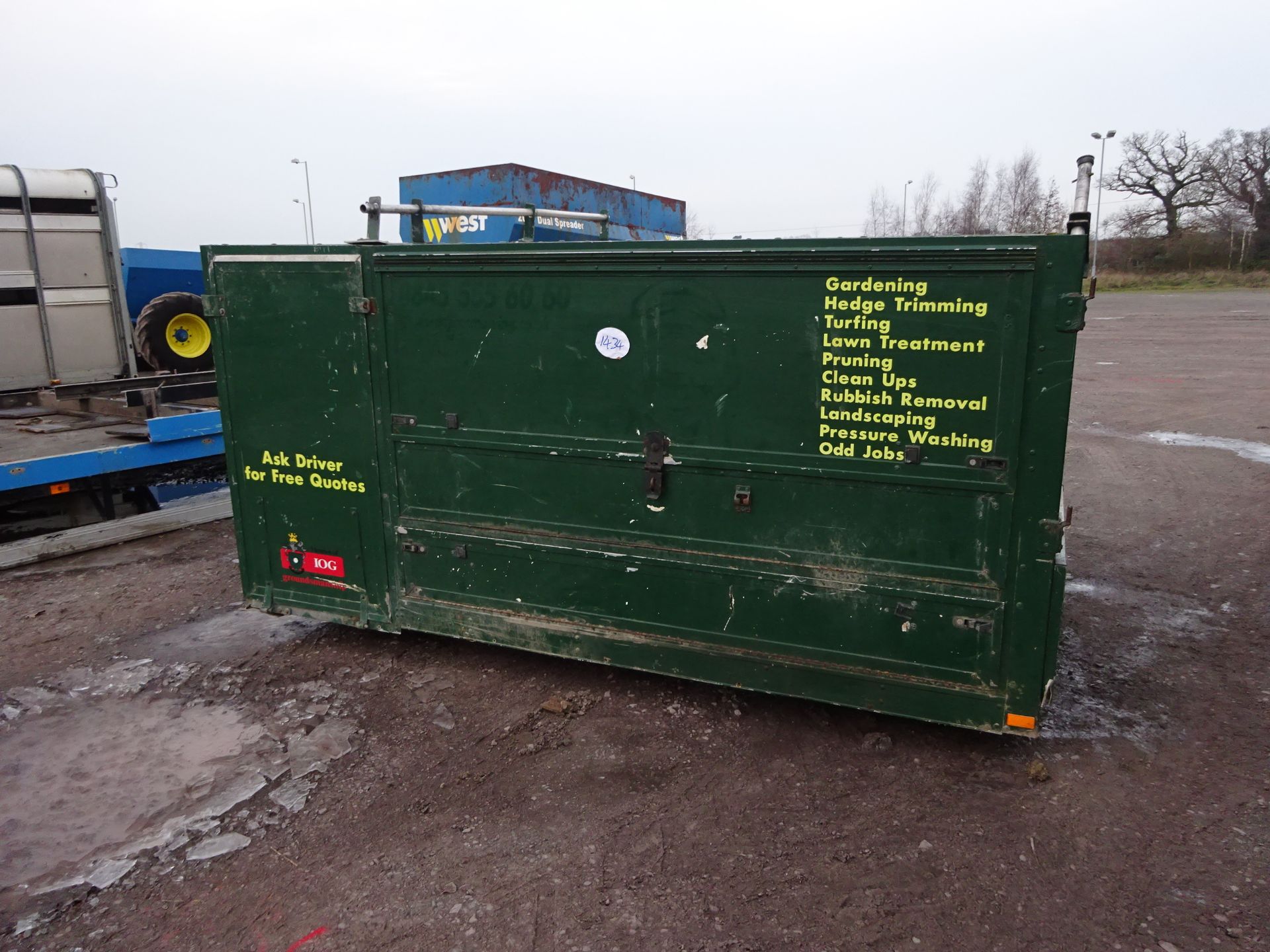 MITSUBISHI CANTER. TREE ARB BODY,WILL FIT OTHER TRUCKS 6FT X 9.5FT FITTED TOOL BOXES AND SIDE BOXES