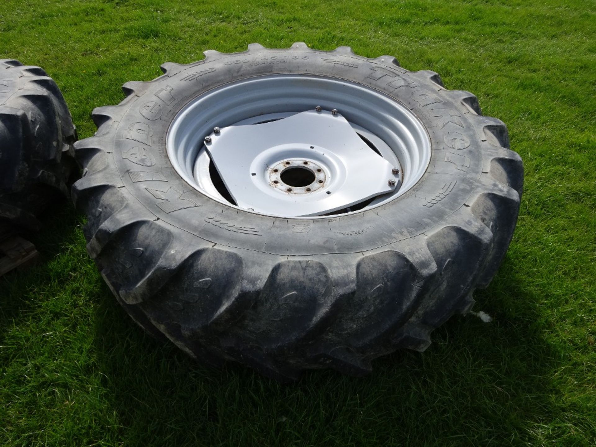 PAIR OF WHEELS 460/85 R38 TO FIT MF TRACTOR