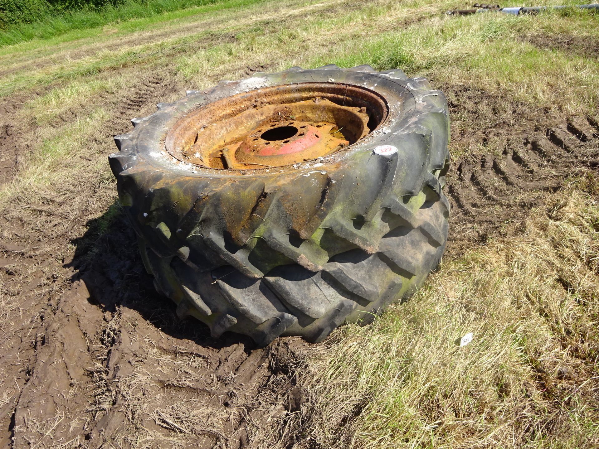 2 REAR WHEEL TRACTOR WHEELS & TYRES TO FIT ZETOR TRACTOR