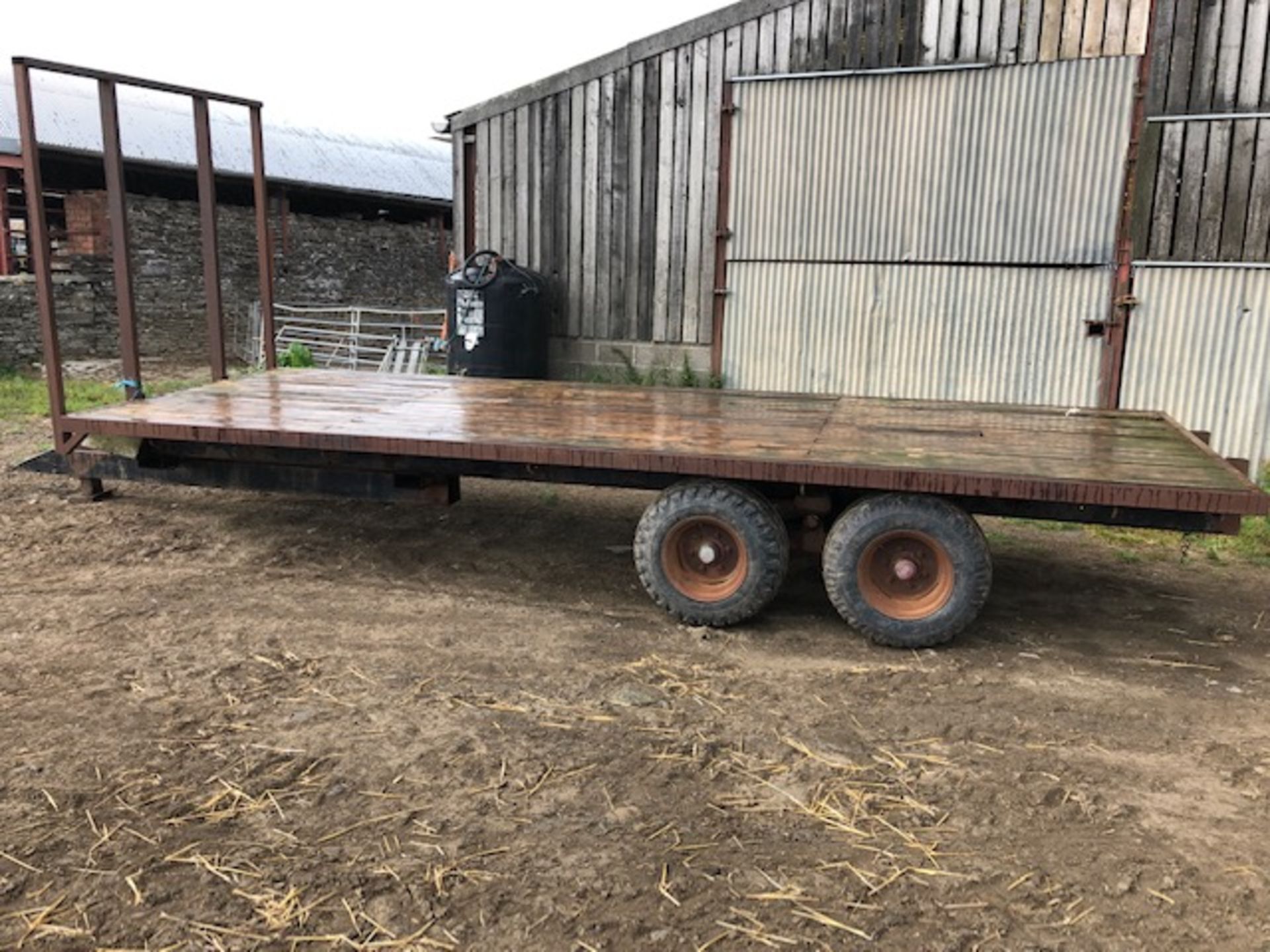 HOMEMADE 20FT A/A BALE TRAILER C/W  HARVEST GEAR