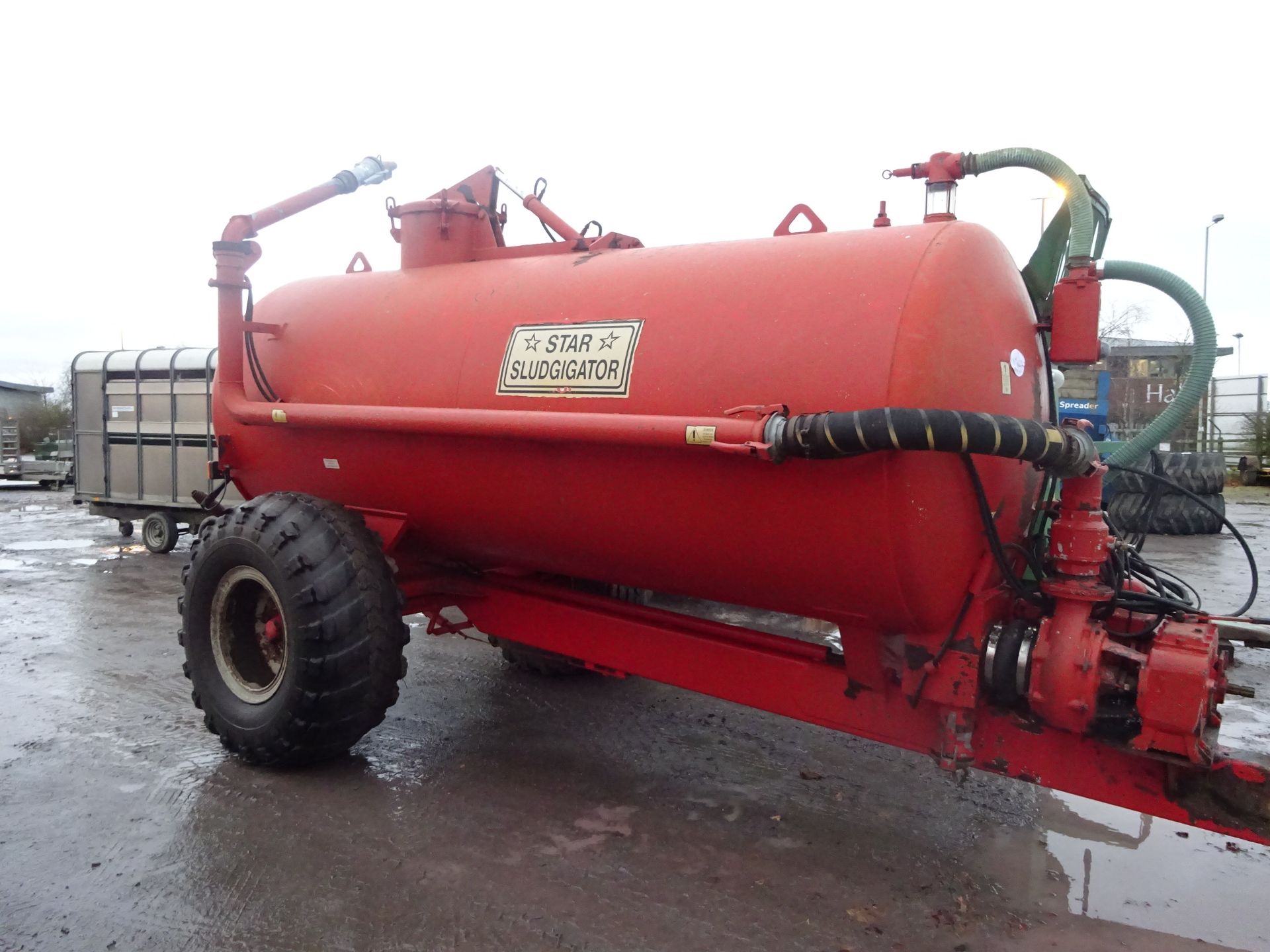 STAR 1500G VACCI TANKER SLUDGITATOR TOP FILL, RAIN GUN 1300X530-533 TYRES