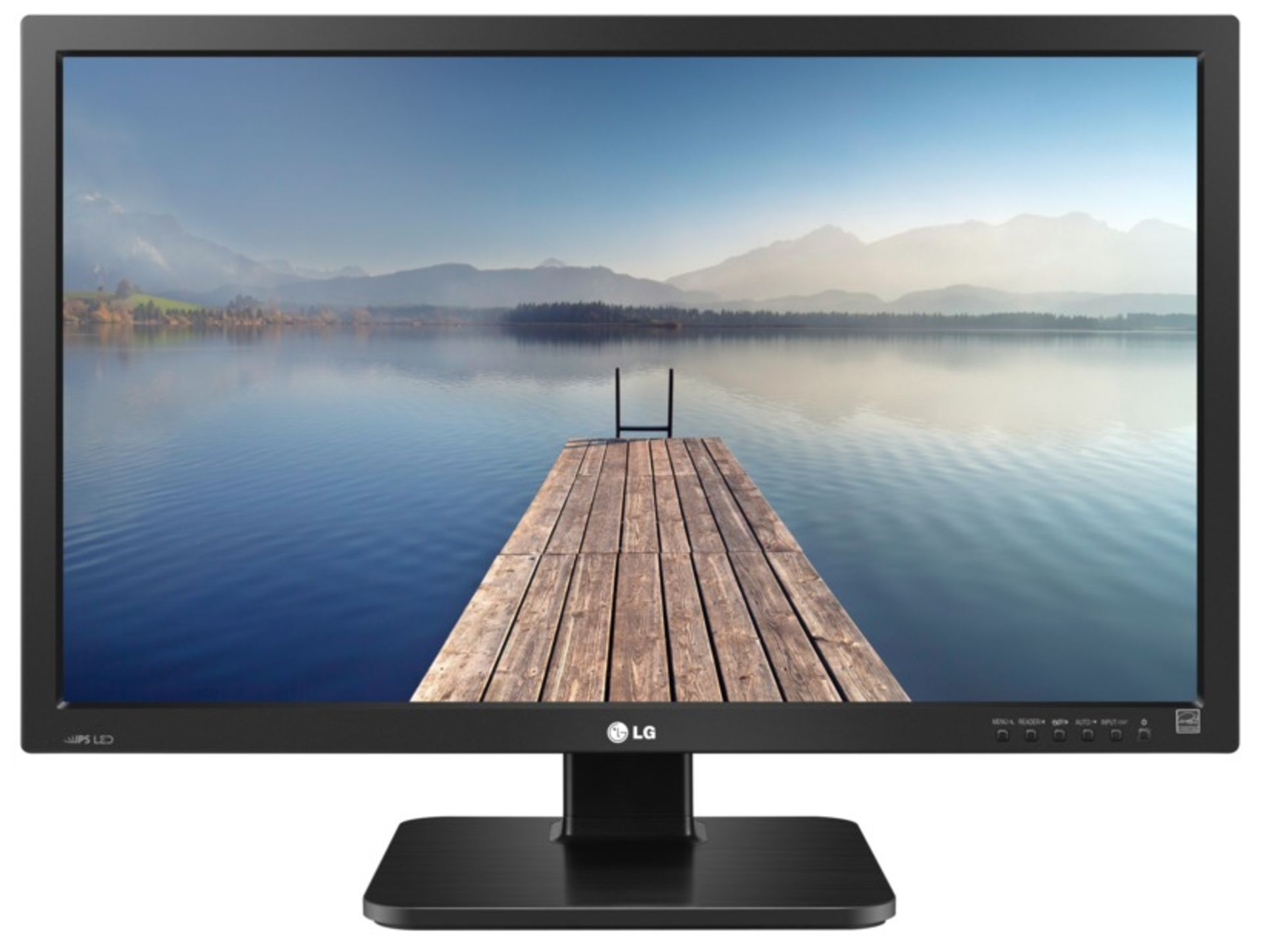 V Grade A LG 24 Inch FULL HD IPS LED MONITOR WITH SPEAKERS - D-SUB, DVI-D, HDMI, DISPLAY PORT