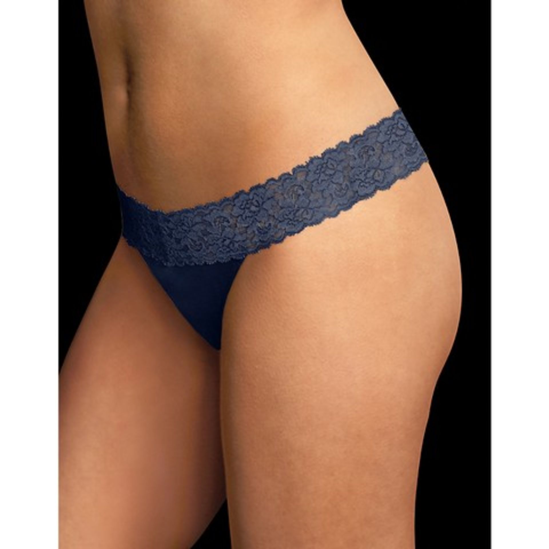 V Brand New A Lot Of Three Maidenform Blue Lace Thongs One Size ISP $10 Each (Kohl's)