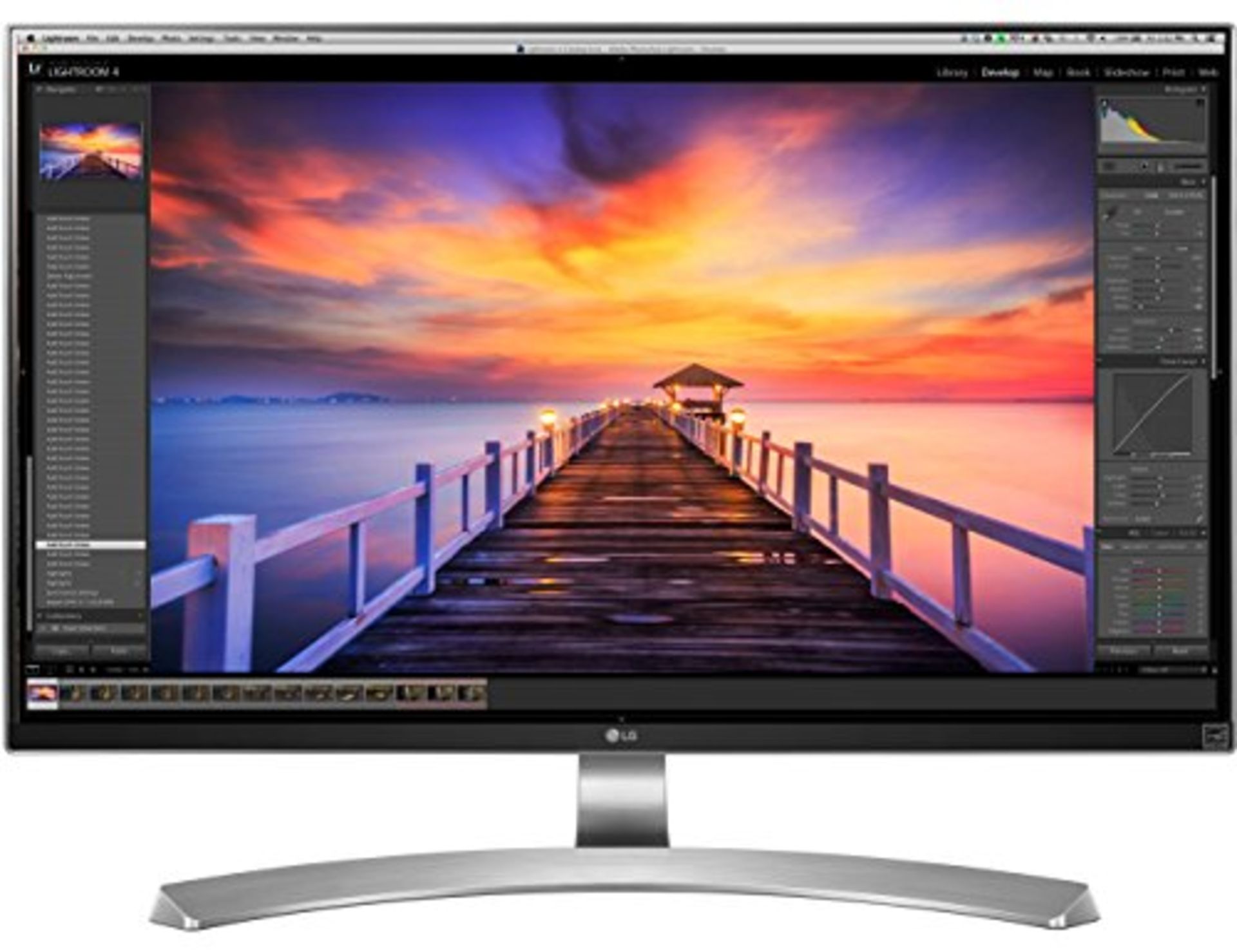 V Grade A LG 27 Inch 4K ULTRA HD IPS LED MONITOR - 3840 X 2160P - HDMI X 2, DISPLAY PORT - STYLISH