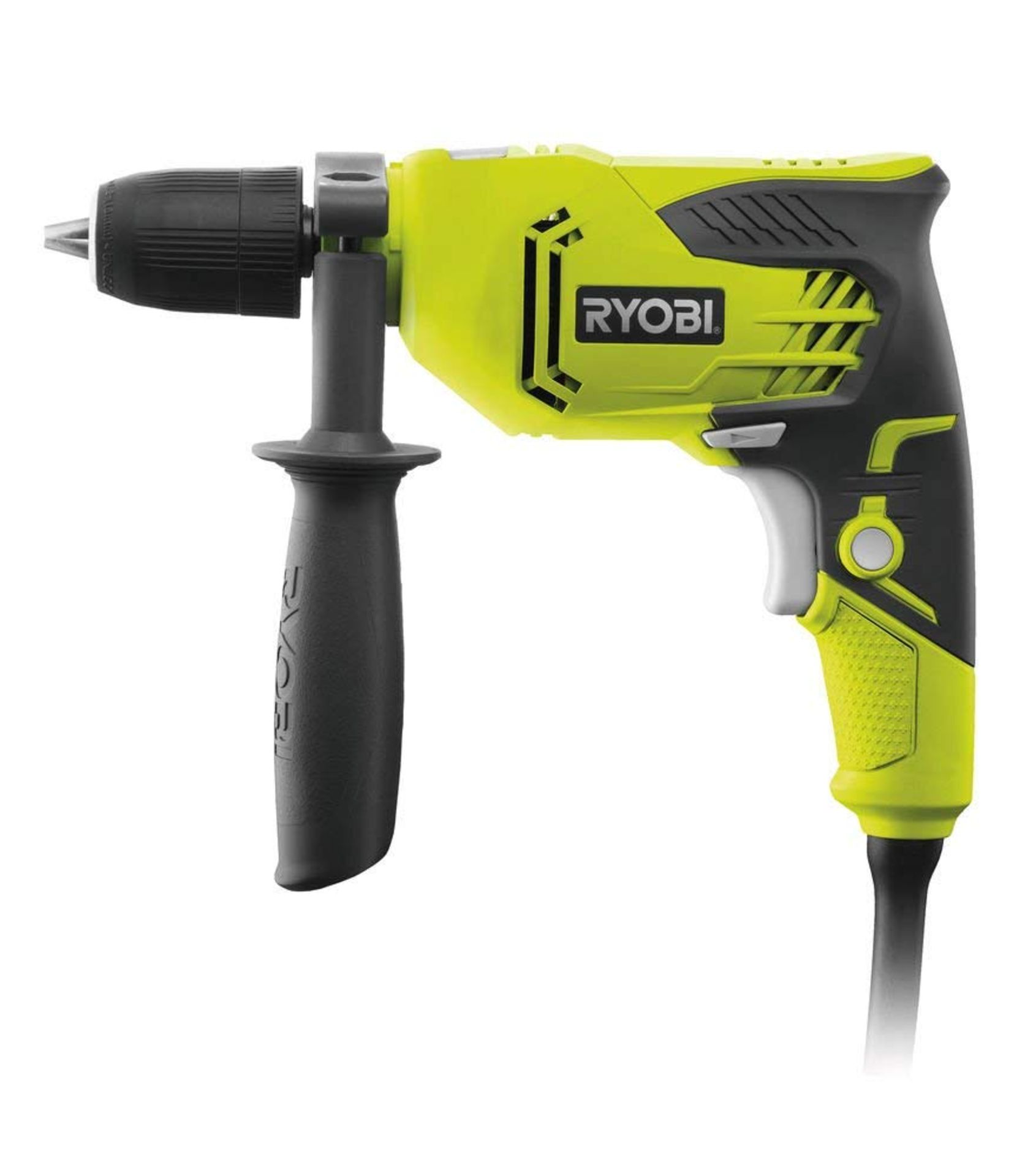 V Brand New Ryobi RPD500-GA11 500W Percussion Hammer Drill With Drill Set