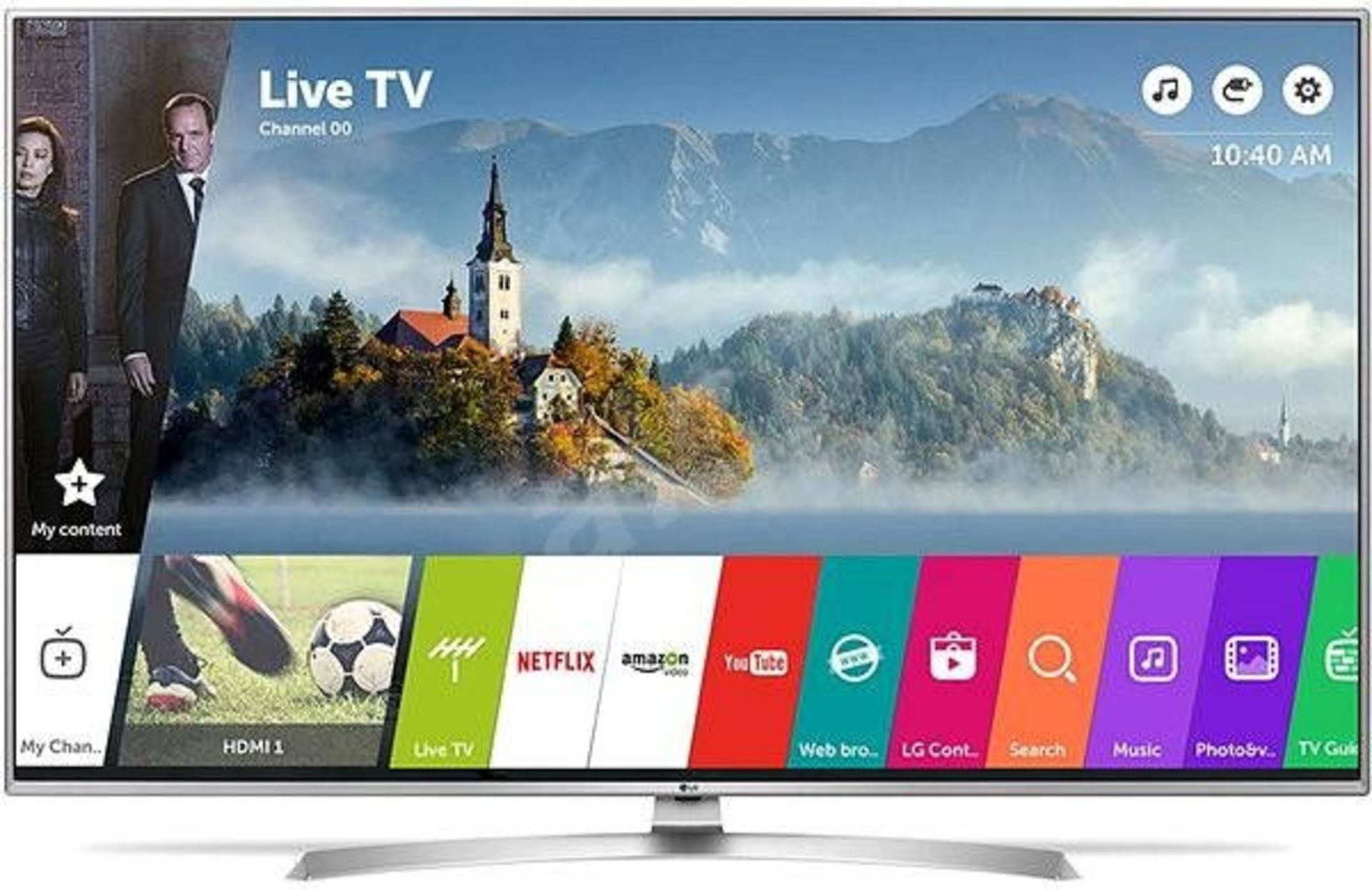 V Grade A LG 49 Inch ACTIVE HDR 4K ULTRA HD LED SMART TV WITH FREEVIEW HD & WEBOS & WIFI 49UJ701V