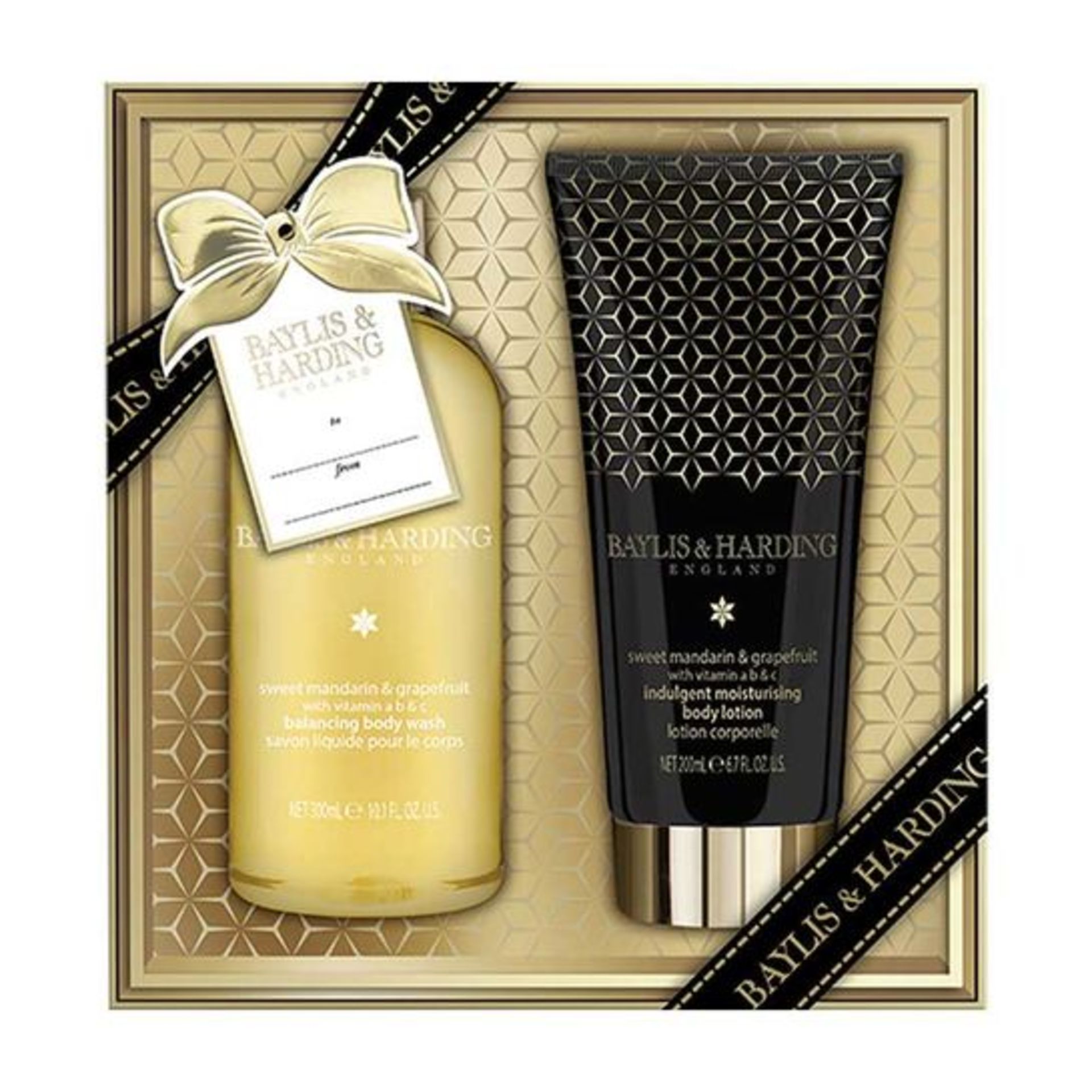 V Brand New Baylis & Harding Sweet Manderin And Grapefruit Bathing Essentials Duo Set Inc 300ml