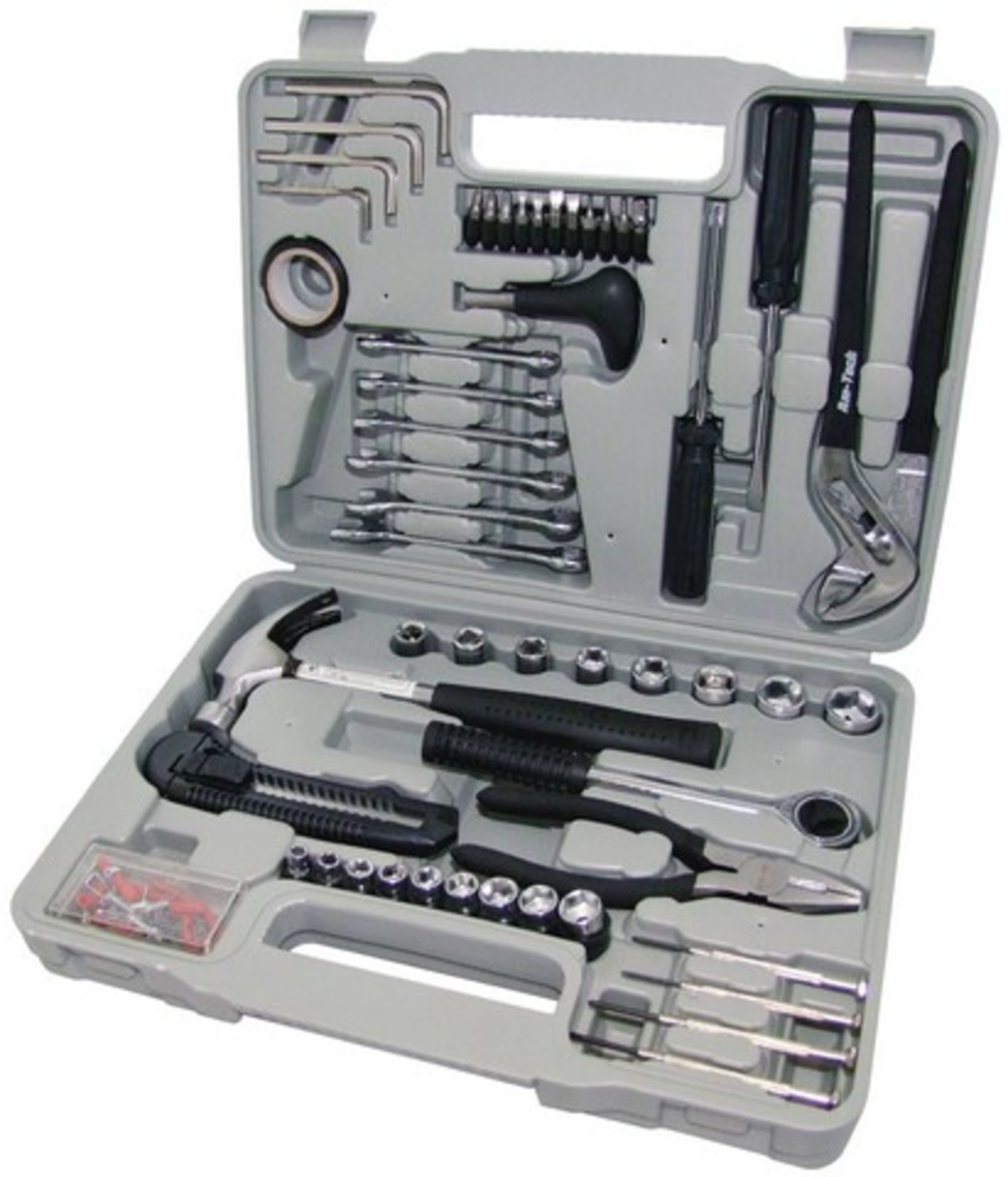 V Brand New 141 piece Tool Kit Includes Screwdivers, Sockets Hex Keys, Wrenches, Screwdriver Bits,