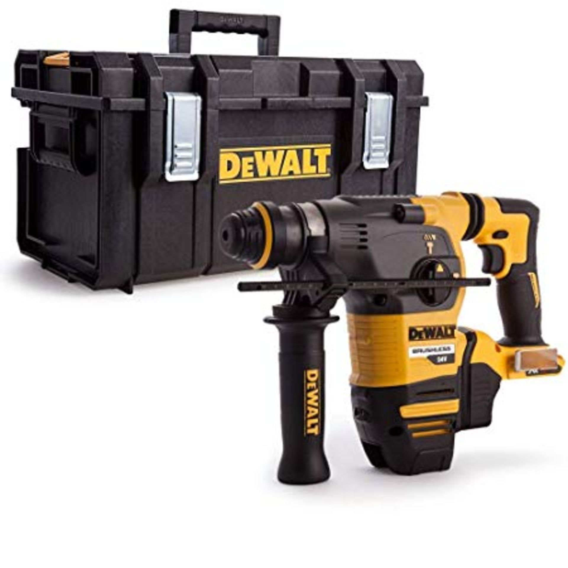 V Brand New DeWalt DCH333NT 54V XR Flex Volt SDS Plus Cordless Hammer Drill In Black Case