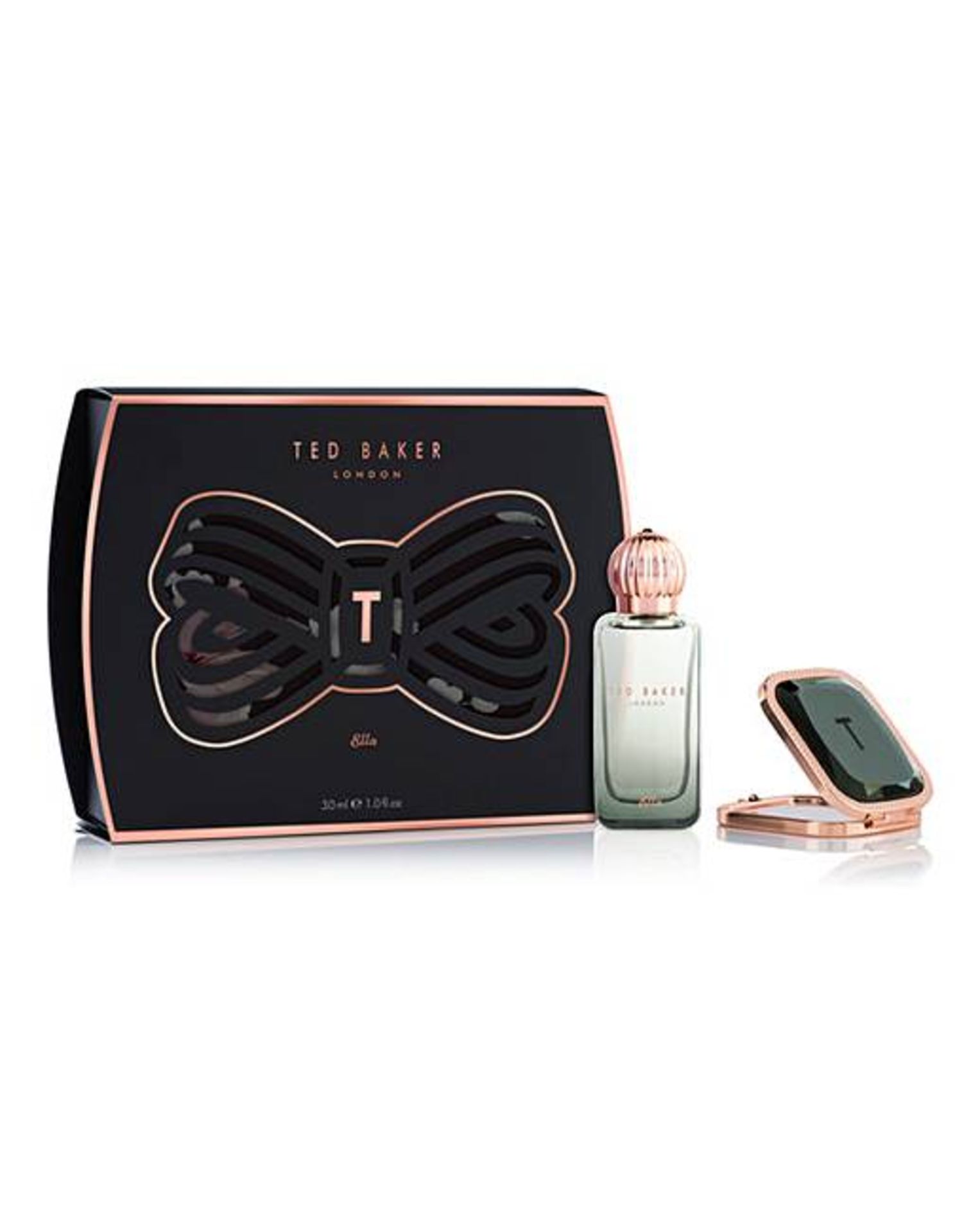 V Brand New Ladies Ted Baker Ella Gift Set - 30ml Eau De Parfum & Mirror