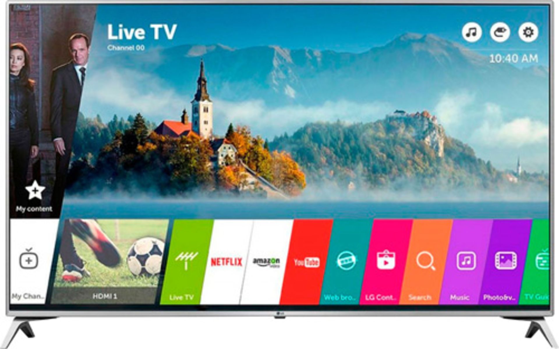 V Grade A LG 55 Inch ACTIVE HDR 4K ULTRA HD LED SMART TV WITH FREEVIEW HD & WEBOS & WIFI 55UJ651V