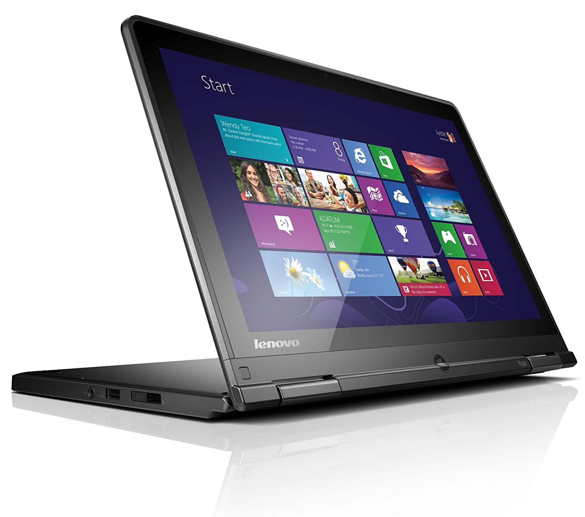 V Grade B Lenovo Thinkpad Yoga 11.6" HD Touchscreen - 4GB RAM - 300GB HDD - HDMI - Bluetooth -