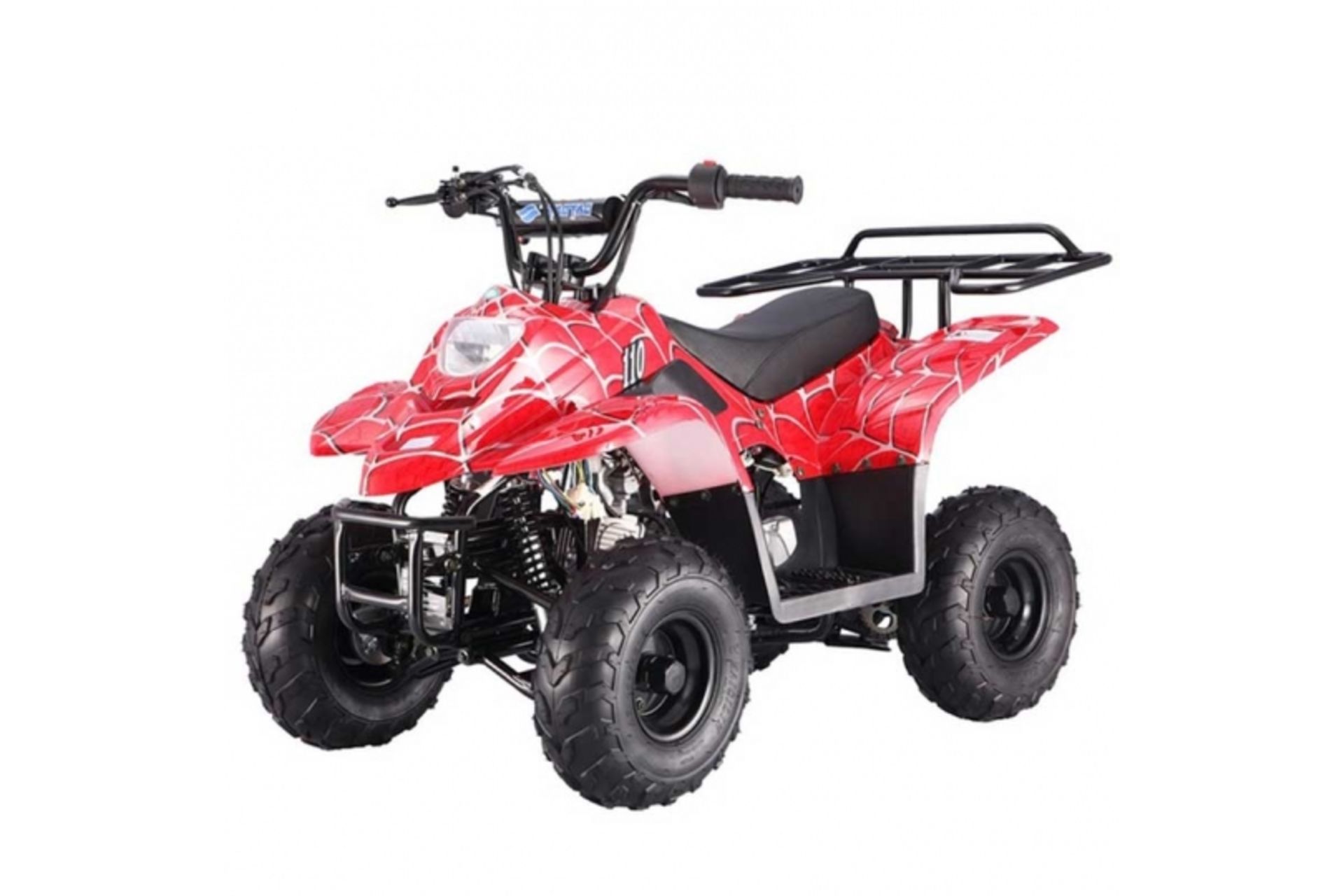 V Brand New 110cc Boulder Petrol Quad Bike - Rear Frame - Electric Start - 4 Stroke Automatic -