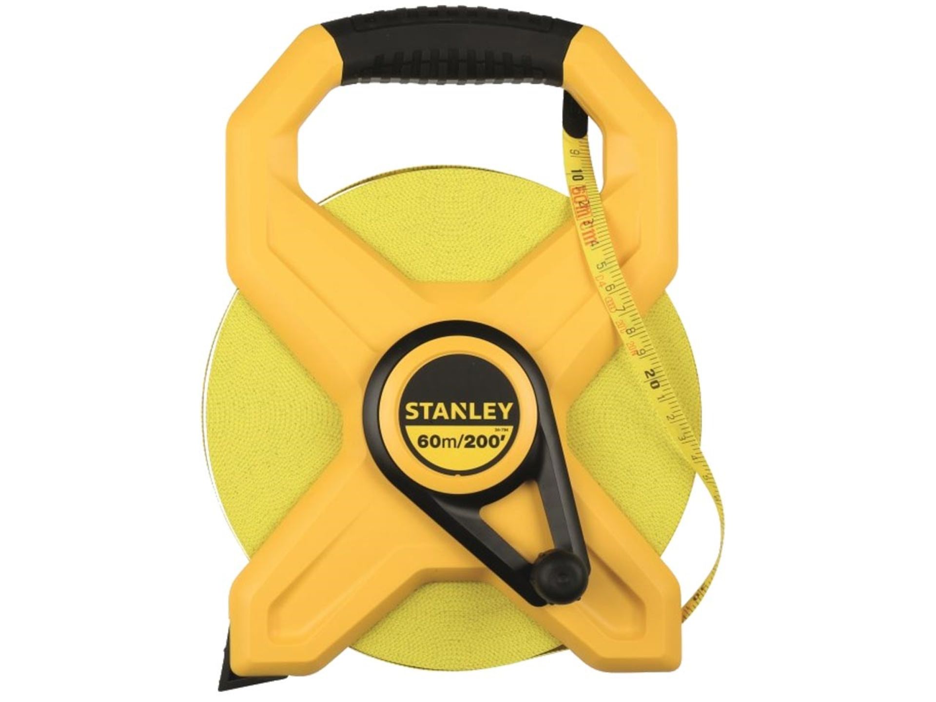 V Brand New Stanley 60m/200 X 13mm Open Reel Tape Measure