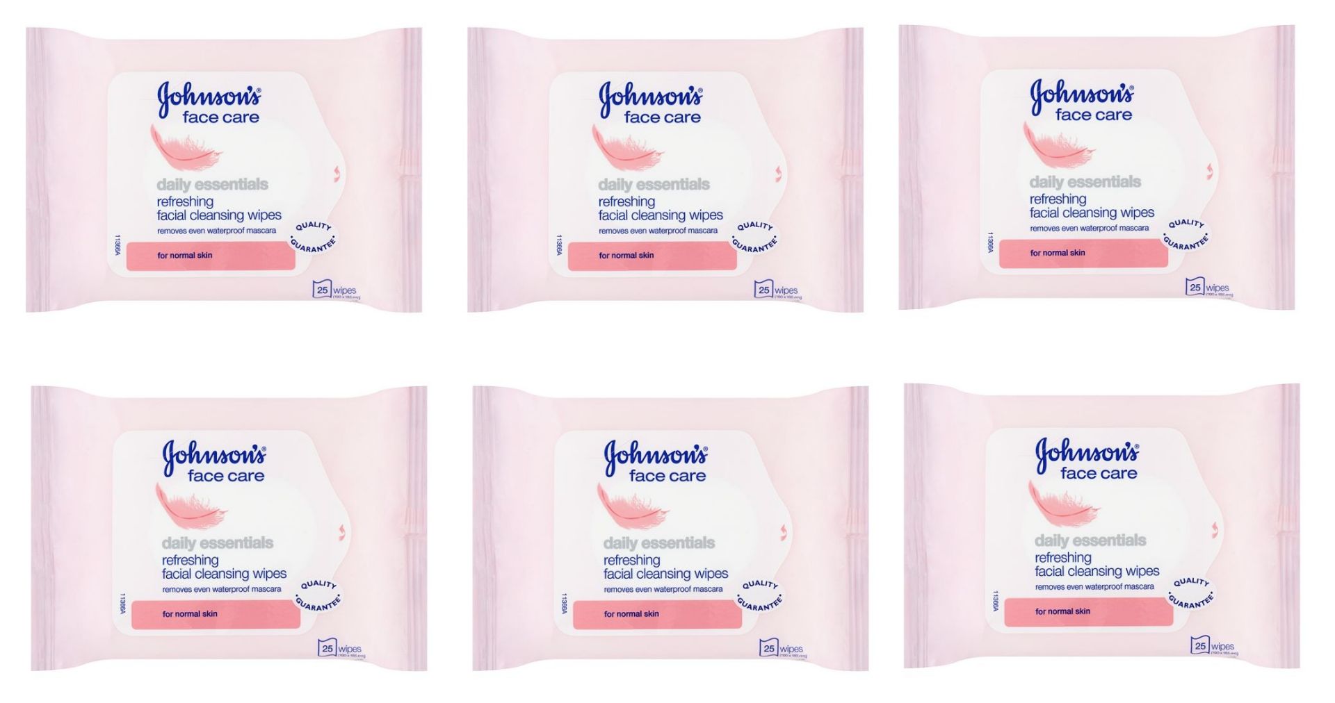 V Brand New Six Packs Of Johnsons Face Care Daily Essentials Cleansing Wipes ISP £16.68 (Amazon)
