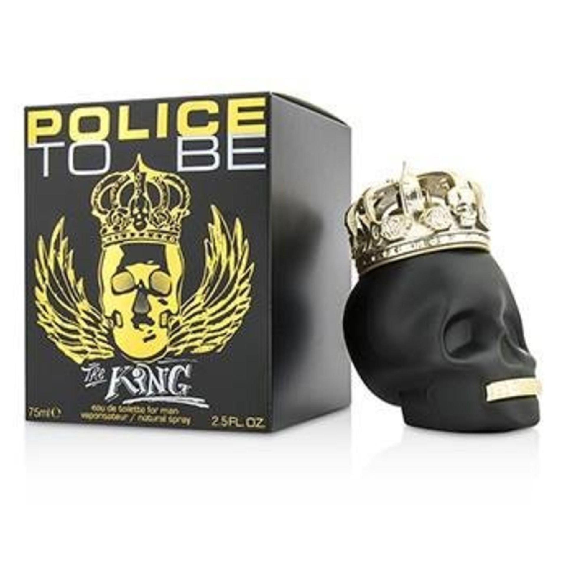 V Brand New 75ml Gents Police To Be King Eau De Toilette Spray