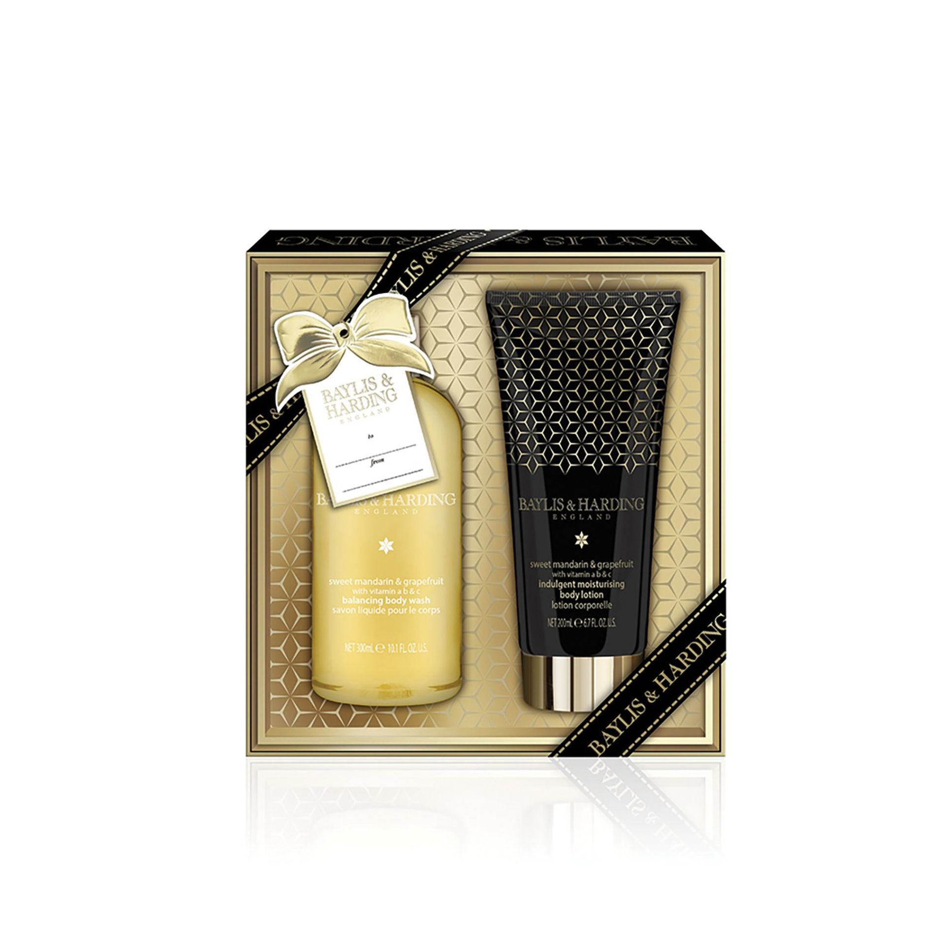 V Brand New Baylis & Harding Sweet Manderin And Grapefruit Bathing Essentials Duo Set Inc 300ml