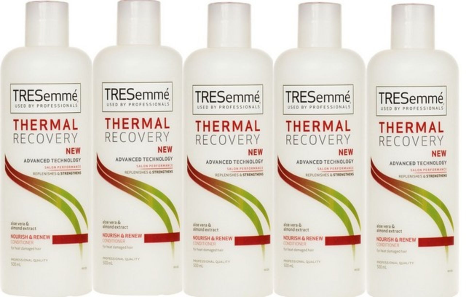 V Brand New A Lot Of Five 500ml TRESemme Thermal Recovery Nourish & Renew Conditioner ISP £28.60 (