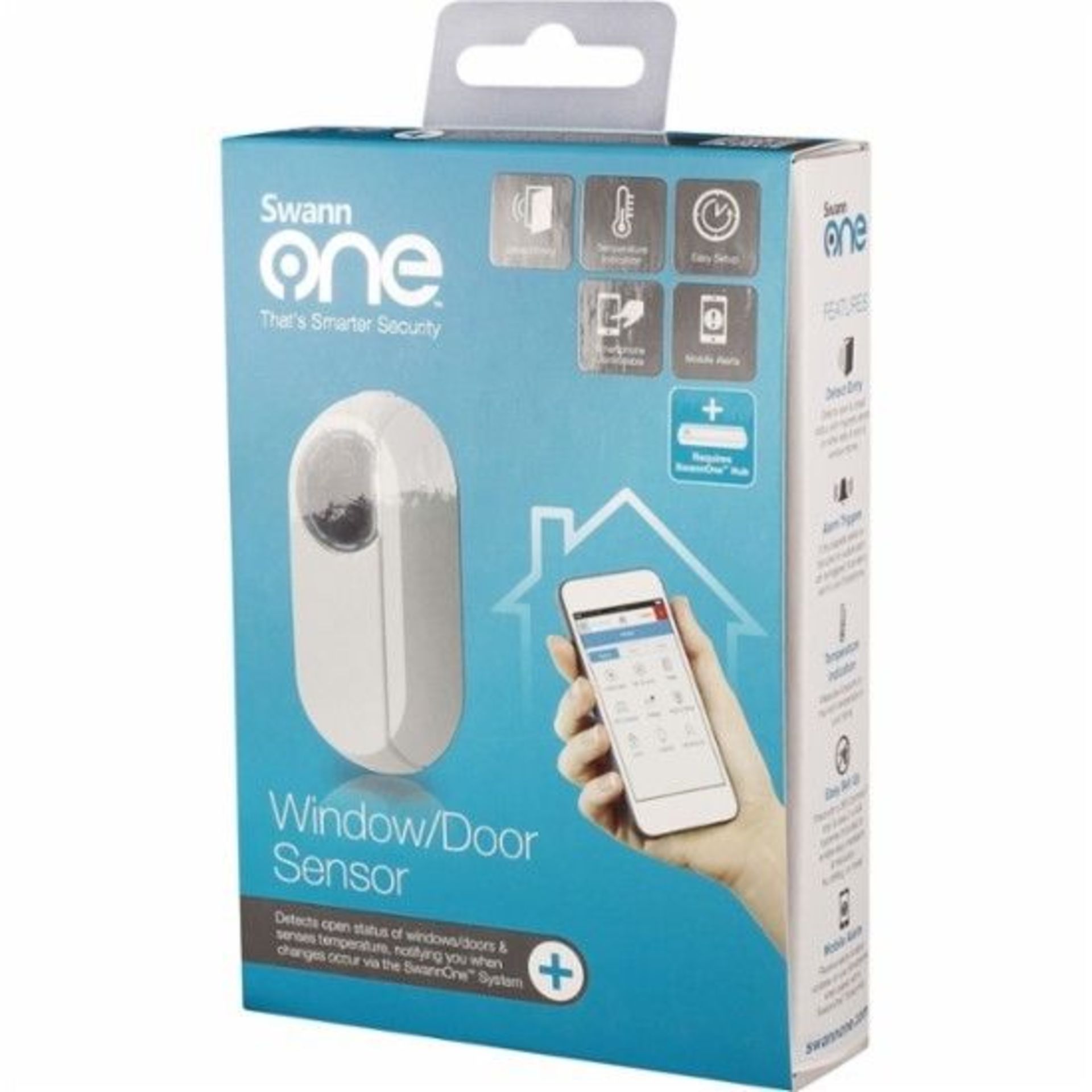 V Grade A Swann One Window/Door Sensor - Detects Open Status Of Windows Or Doors Plus Senses - Image 2 of 2