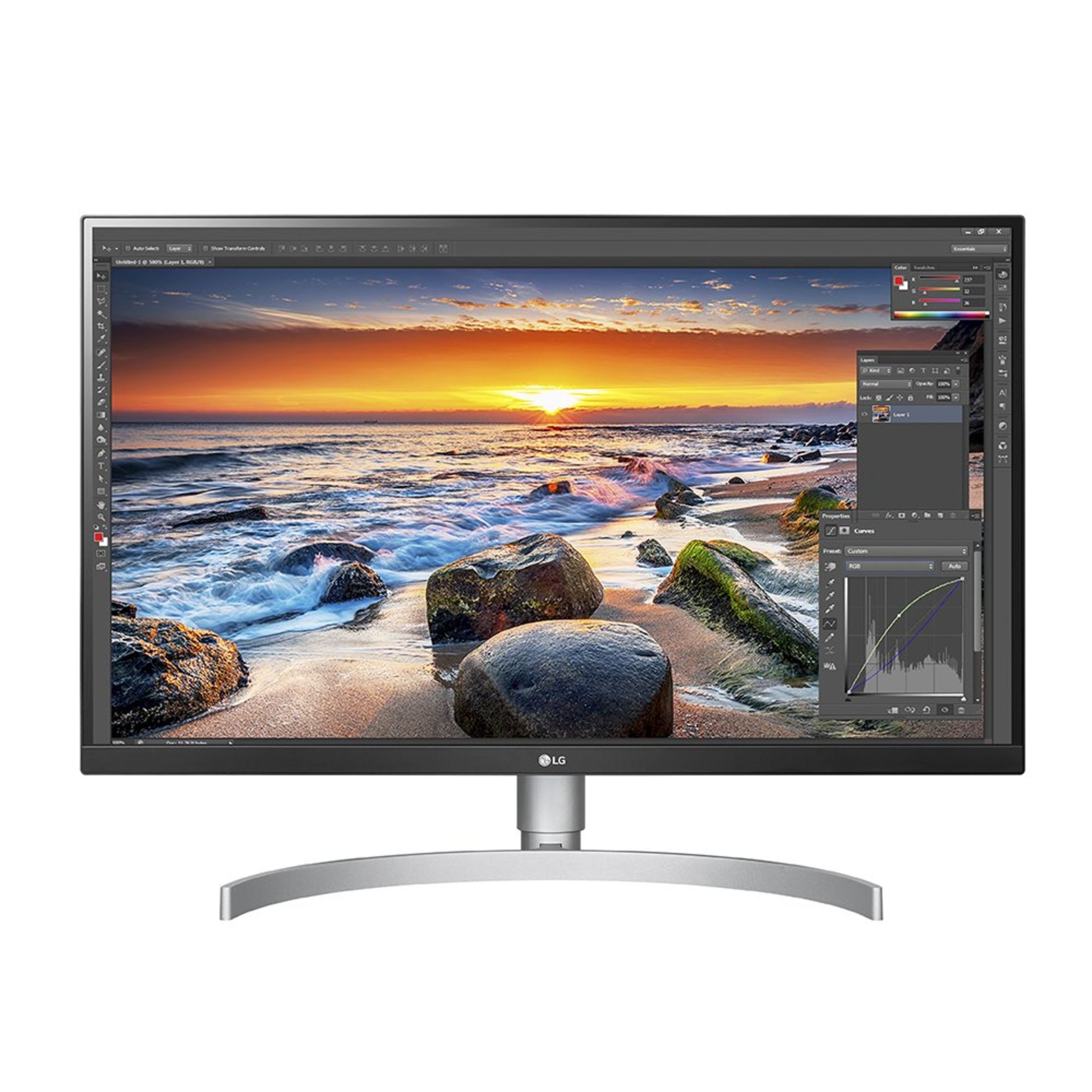 V Grade A LG 27 Inch 4K UHD IPS LED MONITOR WITH HDR 10 - HDMI X 2, DISPLAY PORT X 1, USB TYPE C,