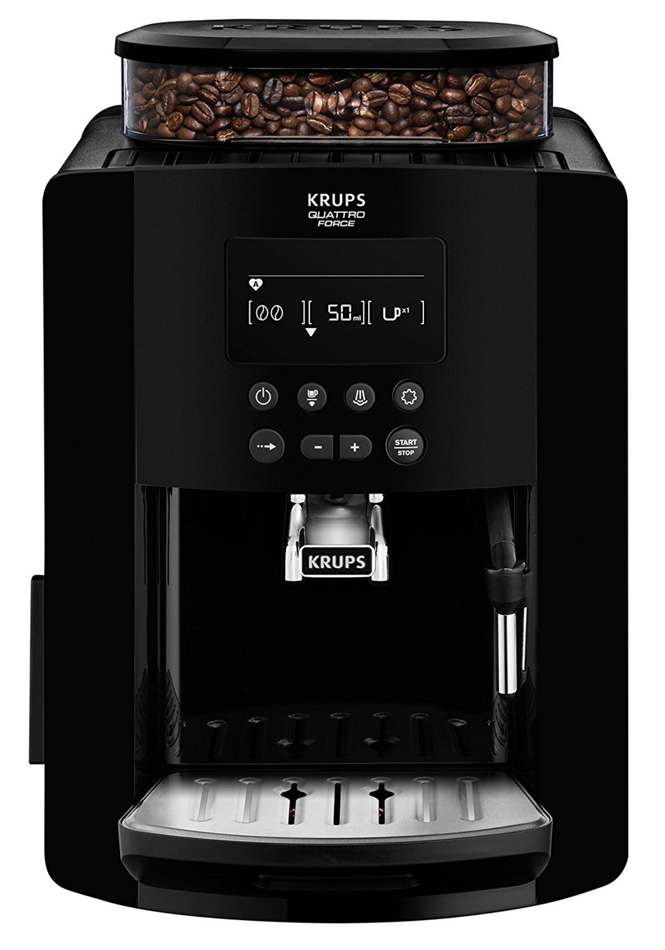 V Brand New Krups EA817040 Arabica Super Automatic Espresso Bean To Cup Coffee Machine Black -