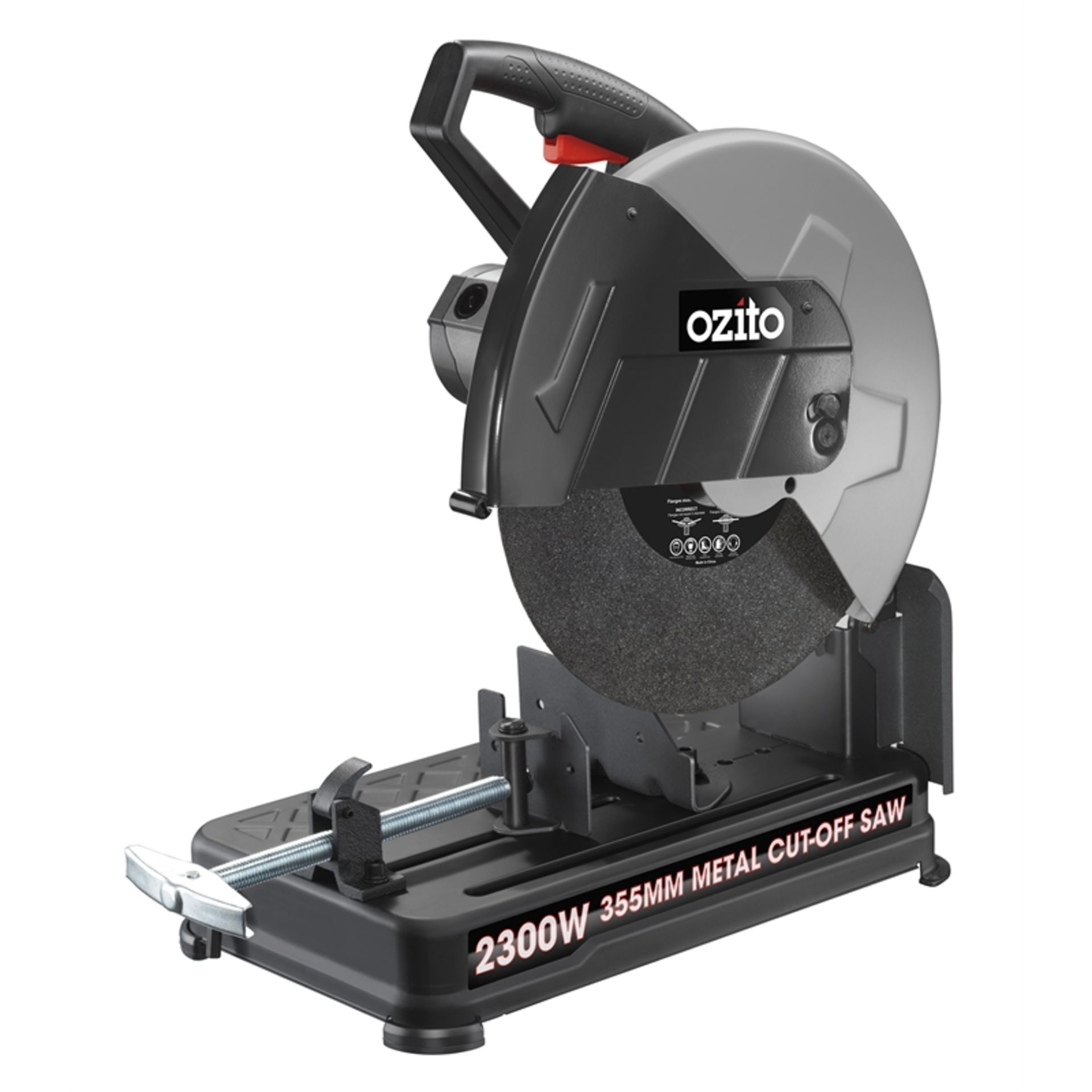 V Brand New Ozito Metal Cut Off Saw - 2300W - 355mm - Quick Release Vice - Pivoting Fence - Carry