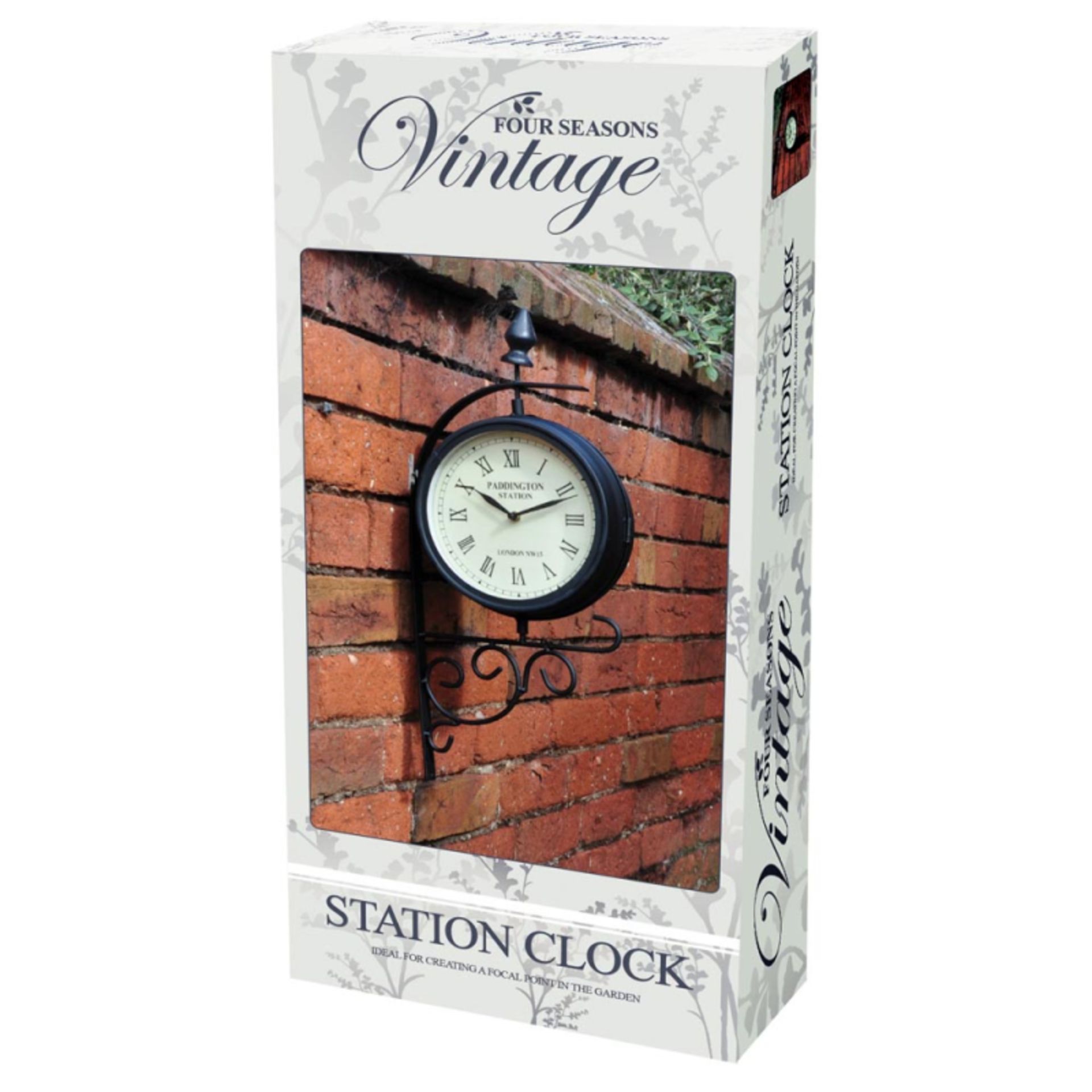 V Brand New Victorian Station Style Garden Clock
