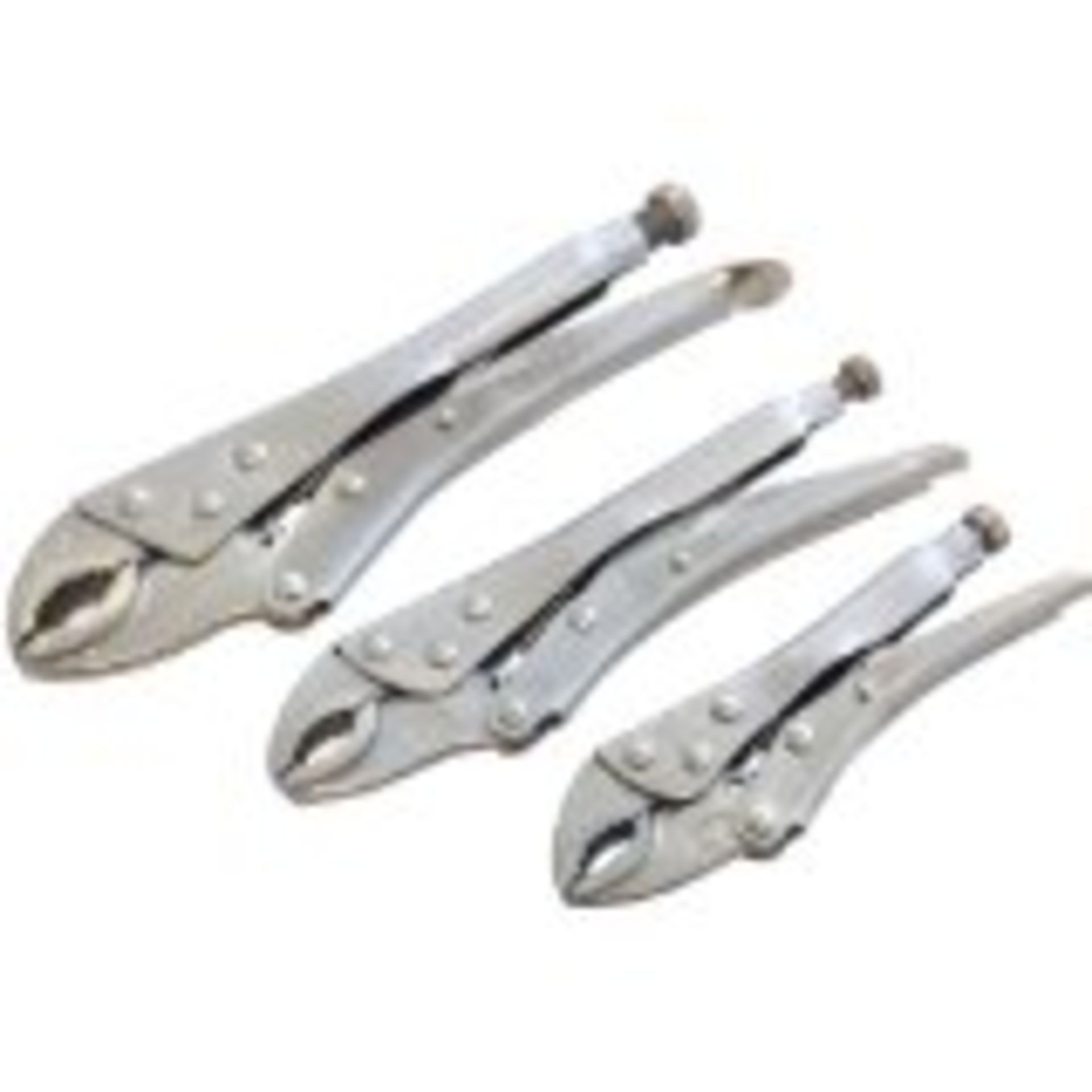 V Brand New Three Piece Locking Plier Set