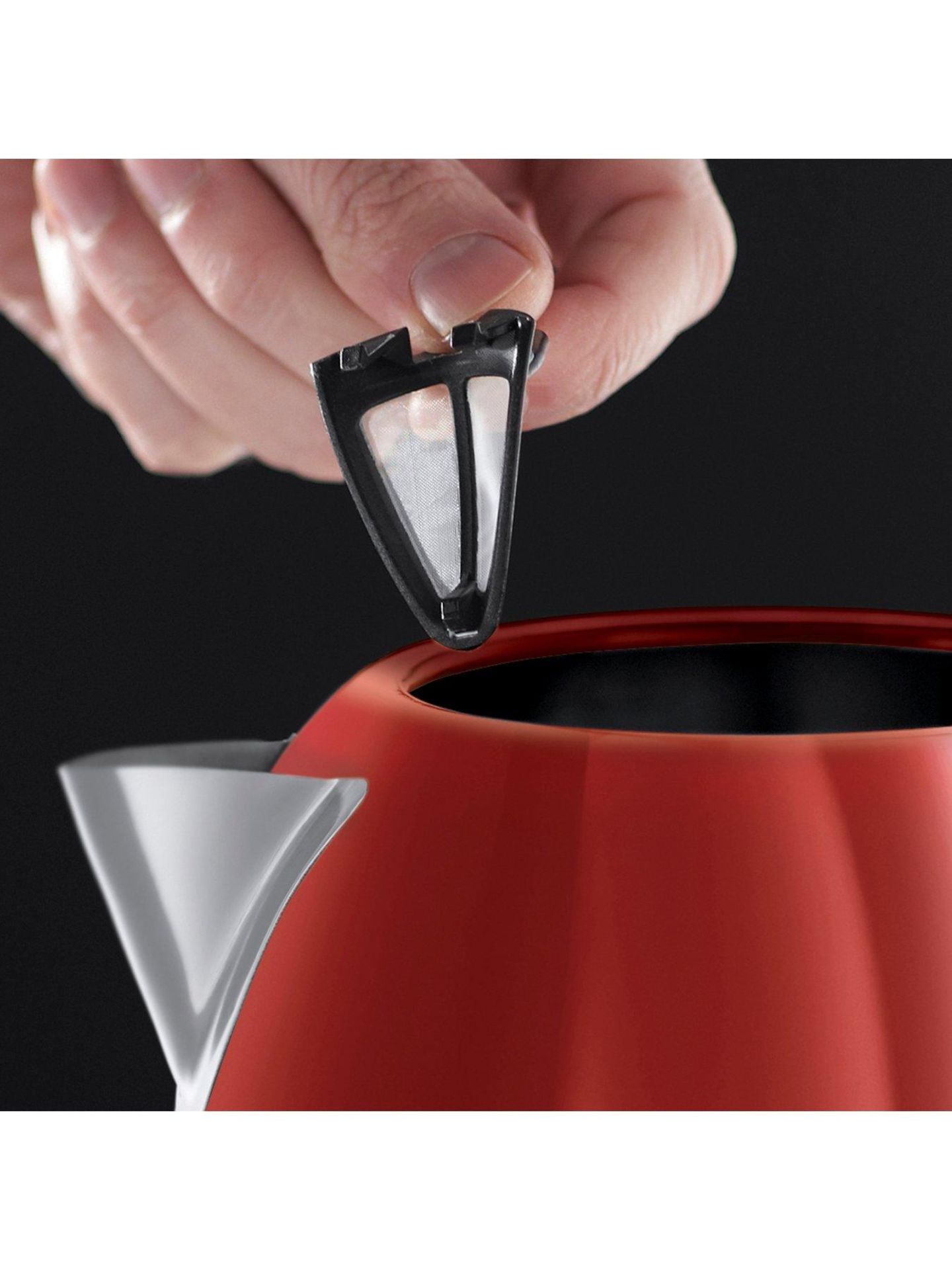 V Brand New Russel Hobbs Red Dorchester Kettle - Perfect Pour - Saves Up To 70% Energy - Littlewoods - Image 2 of 5