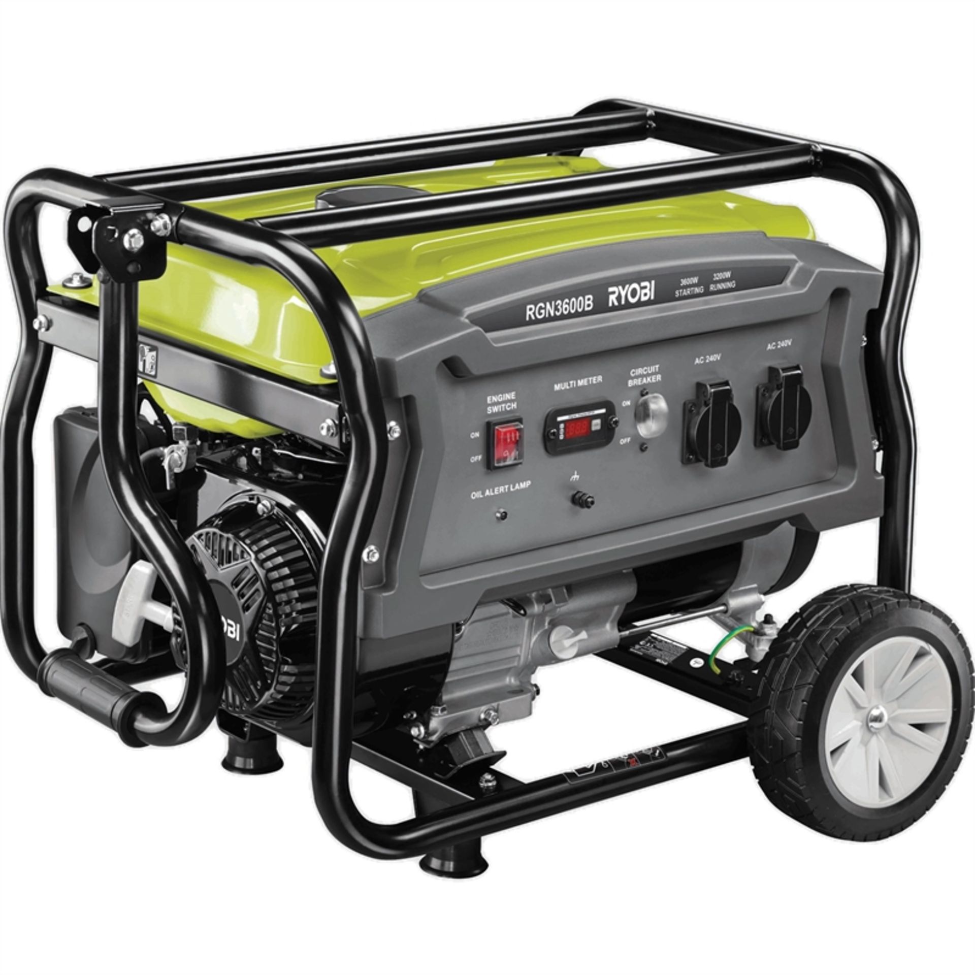 V Brand New Ryobi RGN 3600W Four Stroke Generator ISP USD 500