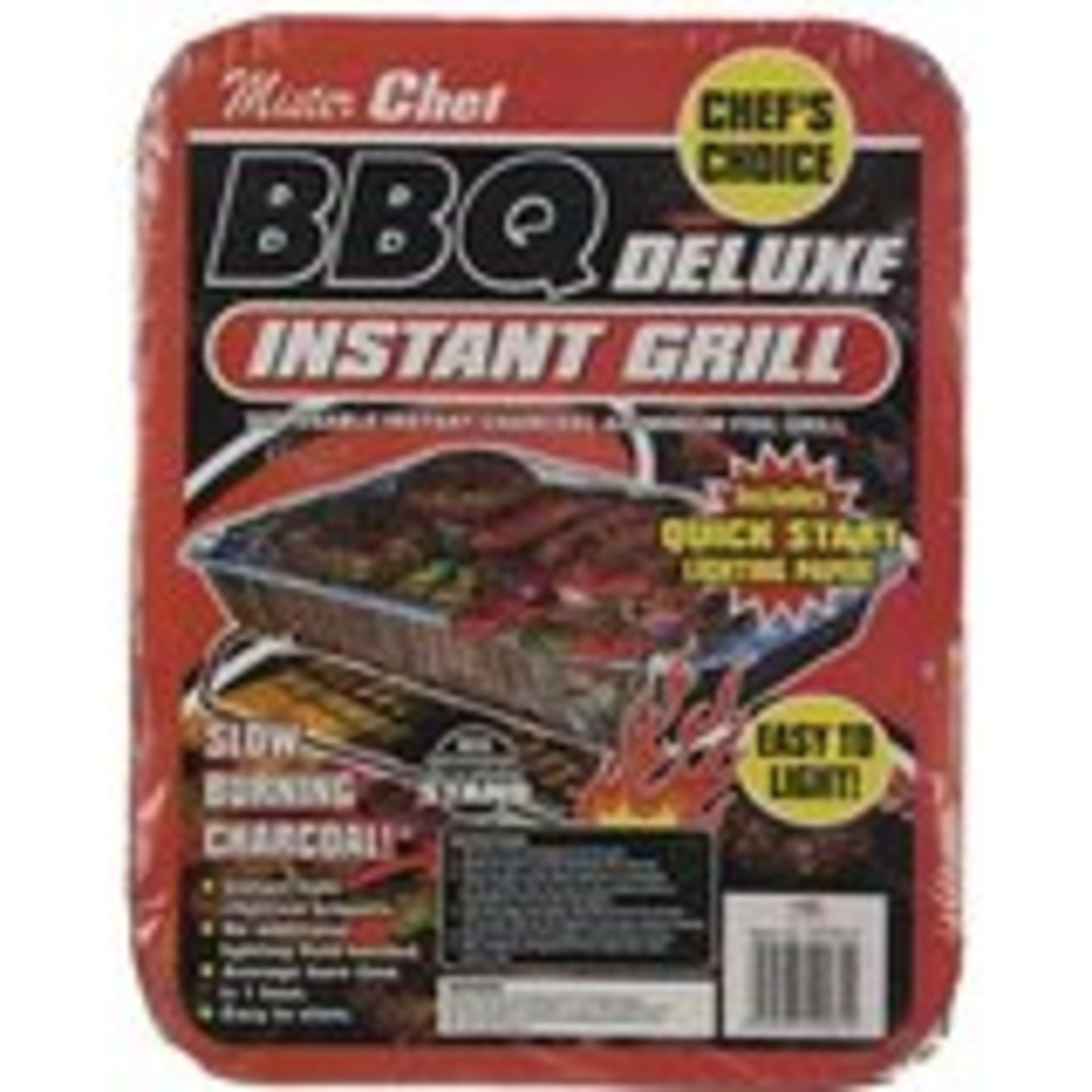 V Brand New Jumbo Charcoal Instant BBQ In Foil Tray 48 X 31 X 6cm