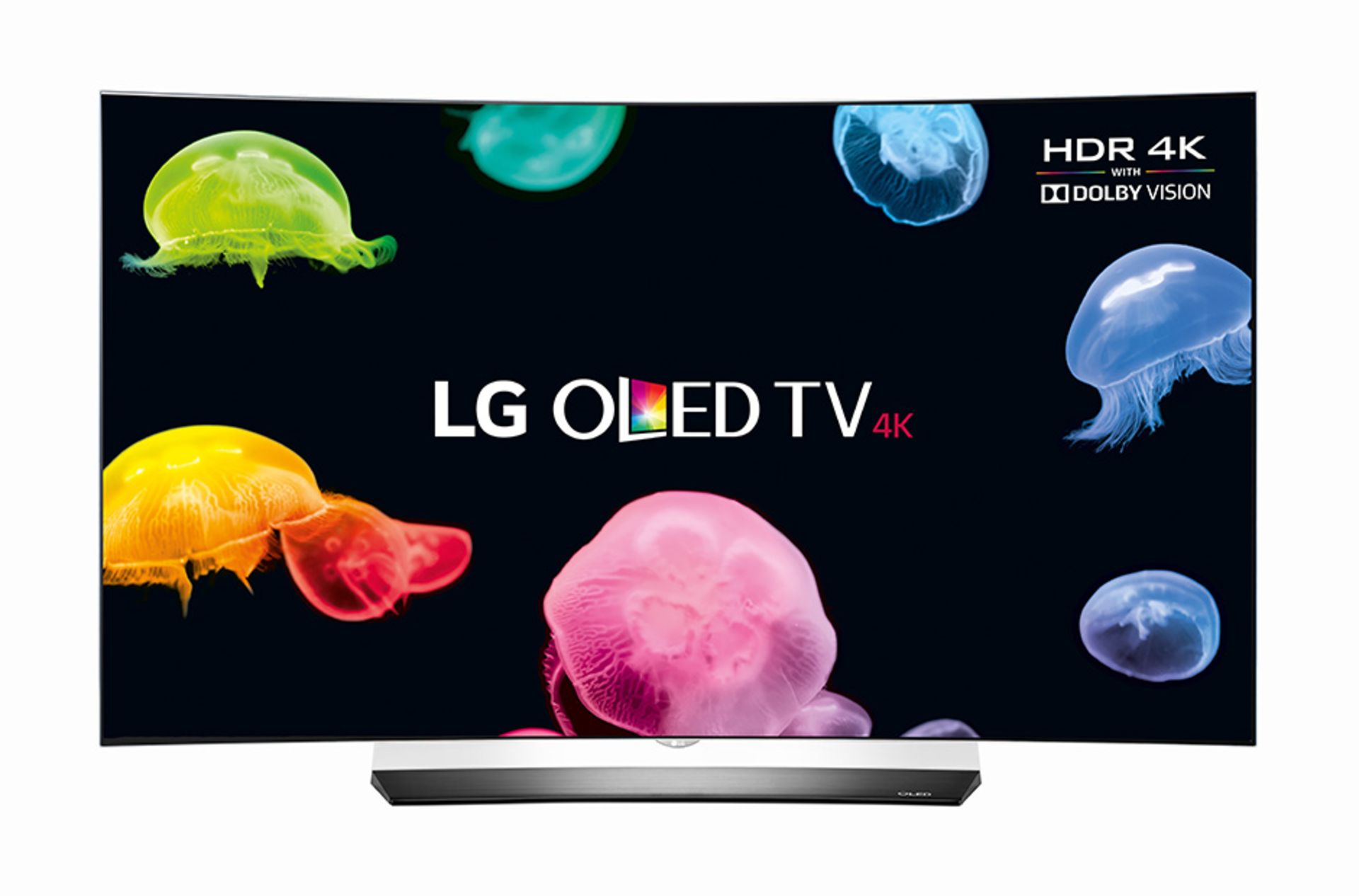 V Grade A LG 65 Inch CURVED OLED HDR 4K UHD SMART TV WITH FREEVIEW HD & WEBOS & WIFI OLED65C6V -